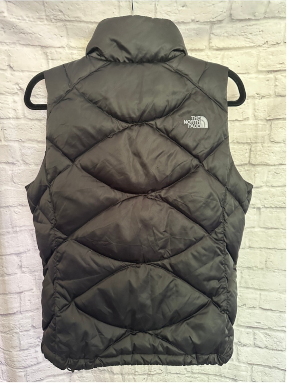 The North Face 550 Down Vest Black Womens Medium Aconcagua Puffer Gorpcore - Picture 3 of 6